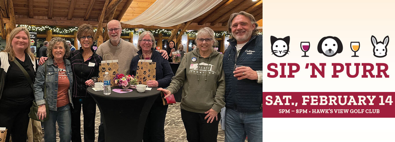 group of people at lakeland animal shelters sip n purr