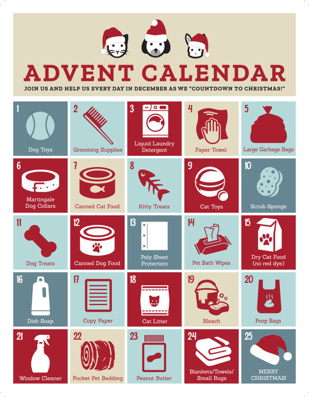 Lakeland Animal Shelter Advent Calendar 2022
